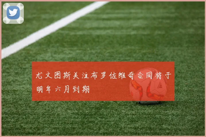 尤文图斯关注布罗佐维奇合同将于明年六月到期
